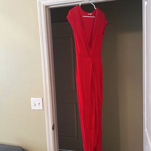 High Low Casual Red Dress